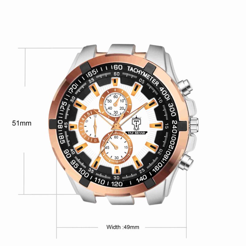 Wild world Lifestyle Black Chronograph Multi dial Analog Quartz Casual Stainless Steel Wrist Watch-Amber Pallets - Image 4
